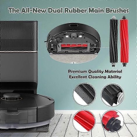 Zubehör für Roborock Q5 Pro/Q5 Pro+/Q8 Max+/Q8 Max Staubsauger, Hauptbürsten, HEPA-Filter, Wip Edition 0617 (1/4)