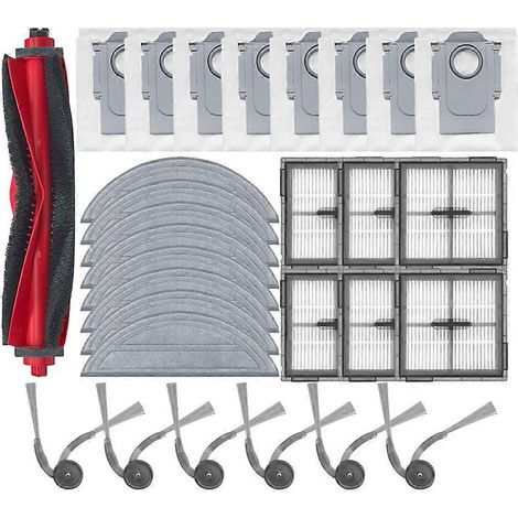 Ersatzteile für den Roborock Q10 VF/Q10 VF+ Saugroboter: Hauptseitenbürste, HEPA-Filter, Reinigungstuch und Staubbeutel. (1/5)