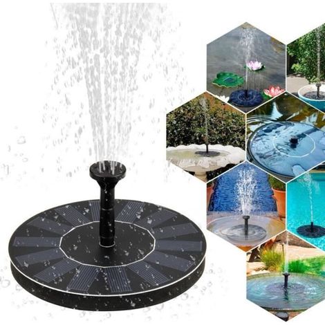 E-SENIOR-1.4 W Pompe à Eau Solaire pour Pompe De Fontaine Flottante pour Bassin De Jardin Ou Aquarium (1/4)