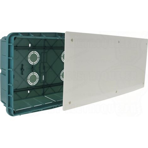 Legrand – Boîte de dérivation à sceller 234 x 380 x 70 mm – Couvercle à vis – Fixation par vis – Pour chantiers humides
