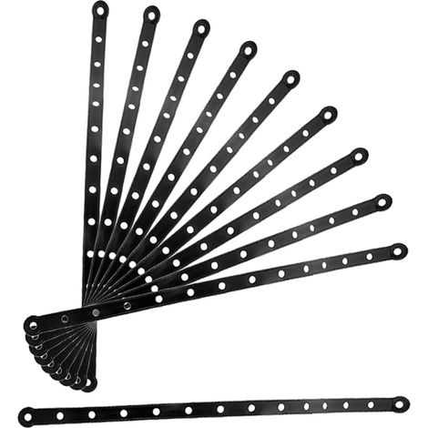 Connecteurs de Cintres en Plastique Noir, Lot de 20 Pièces (1/5)