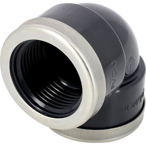 Raccord PVC pression - Coude 90° PVC pression à visser FF renforcée 3/4''