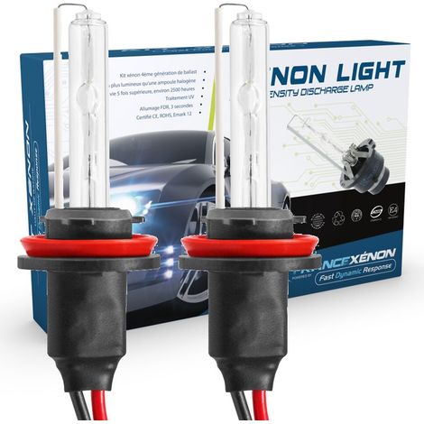2 x H8 / H9 / H11 6000K 55W ampoule xénon hid de rechange (1/3)