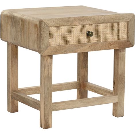 Mesita De Noche Mango Ratan 51X40X51 Marron MB200198 (1/5)