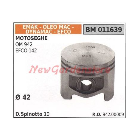 OM 942 EFCO 142 émbolo motosierra Ø 42mm EMAK 011639