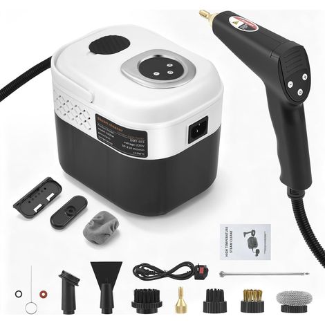 Nettoyer à Vapeur,2500W Nettoyeur Vapeur avec 6 Réglages,1700ML Réservoir d'eau de Grande Capacité et 15 Accessoires, Salle de bain, Cuisine, Fenêtres, Voiture et Rideaux. (1/5)