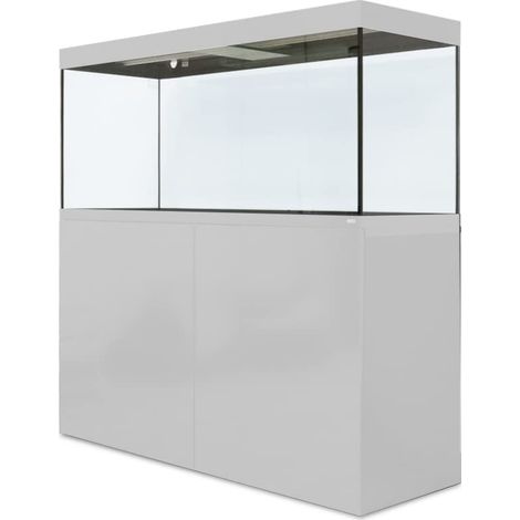 Amtra Alux 220 Led White Combi - Acquario professionale in vetro da 220L con coperchio e mobile in legno, per pesci di acqua dolce e salata, kit professionale, colore bianco (1/5)