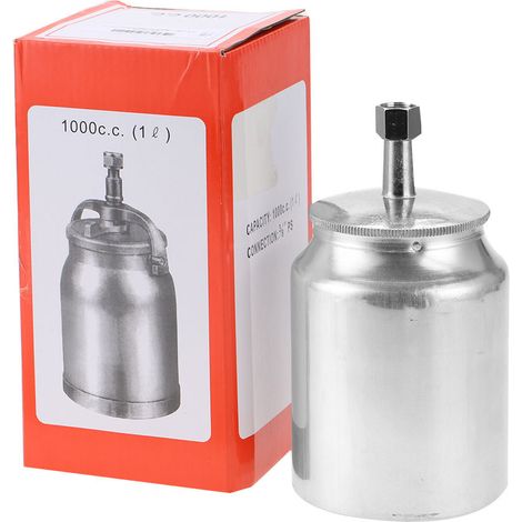 1000ml Paint Container Pneumatic Spray Gun Accessory Metal Spray Pot (01)