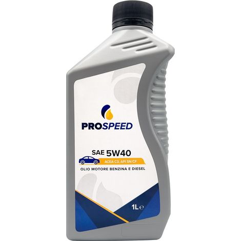 OLIO MOTORE SINTETICO PER AUTOVETTURE SAE 5W40 - lt. 1