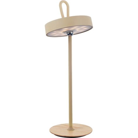 Naeve ELLI Lampe de table LED intégrée rechargeable à intensité variable beige 3000 K avec capteur tactile (1/4)