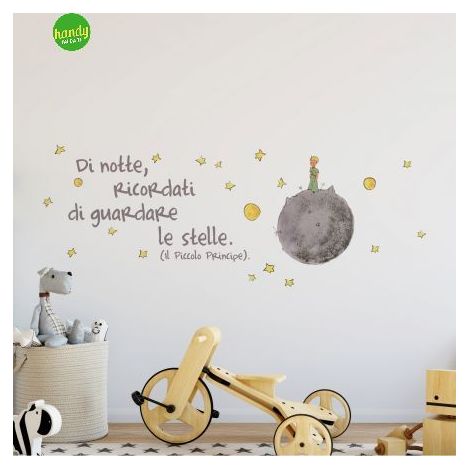Sticker bacio piccolo principe Crearreda adesivo murale frasi famose natura geometrie fanTASIE 31X31 CM