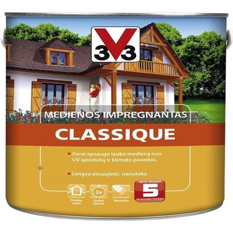 V33 Impregnante Classico Protezione Legno Marrone 0,89 kg