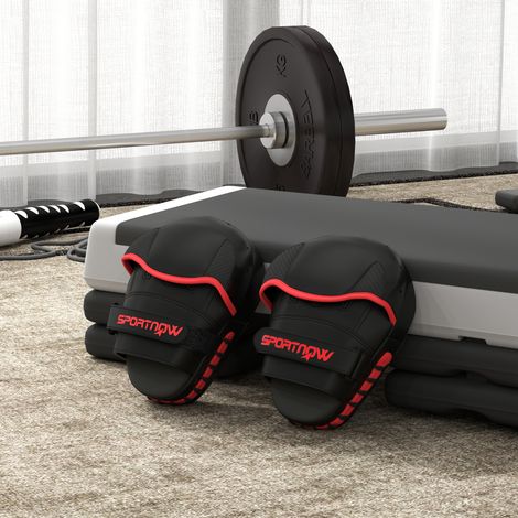 Manopla de Boxeo Paos Muay Thai MMA Curvadas para Entrenamiento Karate Taekwondo Kickboxing Training Negro (1/5)