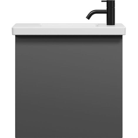 burgbad Eqio lavabo en céramique avec meuble sous-lavabo,