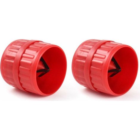 2Pcs Ébavureur pour tubes, Alésoir intérieur et extérieur, pour Tuyaux en Cuivre Aluminium Laiton PVC, Diamètre 5mm a 38mm 56Vingt (1/5)