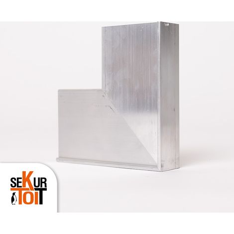 Angle de rive aluminium 32/80 mm – angle sortant – Toiture EPDM – SEKURTOIT (1/3)