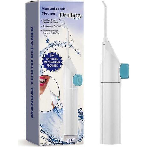 Nettoyeur dentaire manuel Oralhoe : Élimine la mauvaise haleine et le tartre, pour un nettoyage quotidien et portable. (1/5)