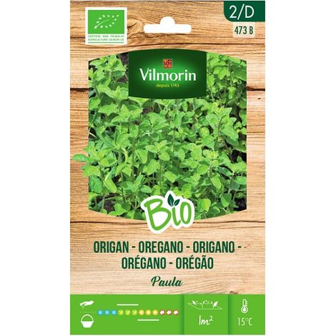 VILMORIN JARDÍN BIO Semillas de Orégano Sobre 0,5 gr