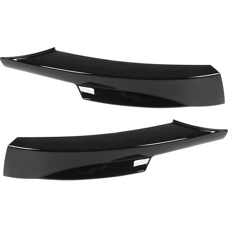 Lèvres de pare-chocs avant, ailerons d'angle de pare-chocs, séparateurs de pare-chocs, protection inférieure de pare-chocs pour BMW E90 M Sport LCI Berline 2009-2012, noir brillant (1/5)