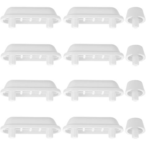 12 Pièces - Amortisseur Siège WC - Pare-chocs Couvercle - Réduction Bruis et Stabilisation pour Toilettes en Bois ou Plastique - Transparent - 2,5x1,5cm (1/5)