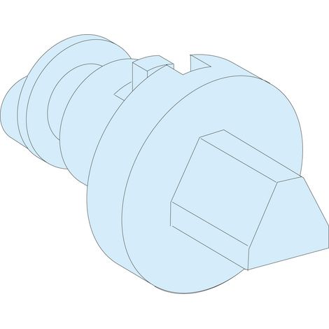 Schneider / Merlin Gerin 08947 Prisma - inserto triangular macho de 6,5 mm
