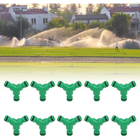 10 Stück 3-Wege-Y-Verbinder für Gartenschläuche, Gartenbewässerungsanschluss (1/5)