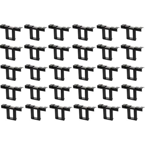 Clips déflecteurs d'eau pour panneau solaire En T, installation facile, 30 pièces Clips de drainage d'eau pour panneau solaire camping-car Pour caravane, jardin, camping-car, toit, résidentiel (1/5)