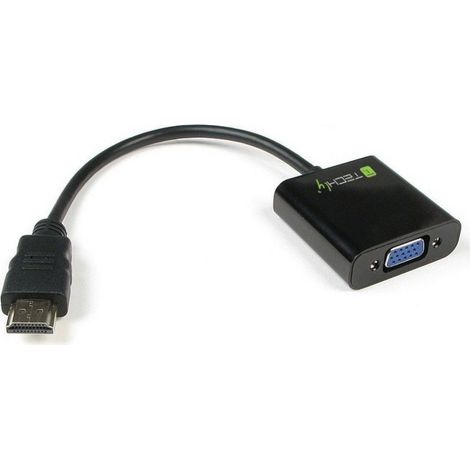 Trade Shop - Hdmi To Vga Converter Adapter Pc Audio Output -