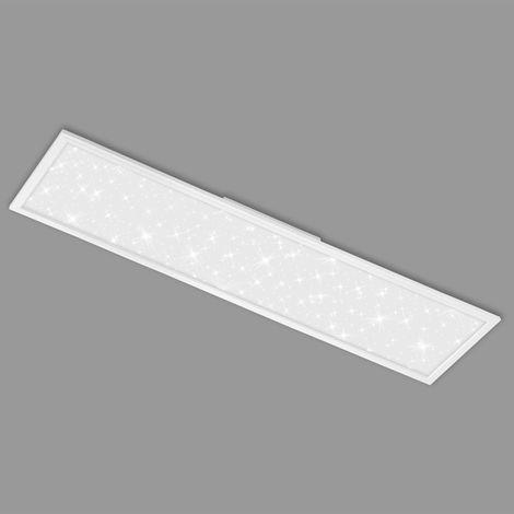 Panneau LED, plafonnier avec décor étoilé, 4.100 lumens, 4.000 Kelvin, 38 Watt, blanc, 1.195x295x60mm (1/5)