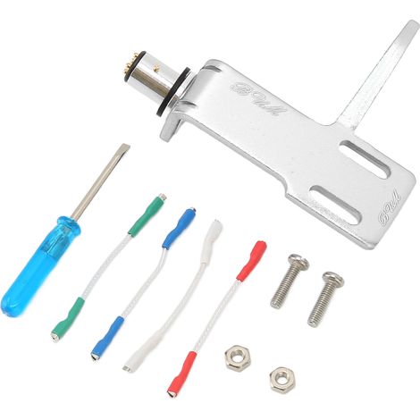 Headshell aus Aluminiumlegierung für Plattenspieler, silberfarben. (1/5)