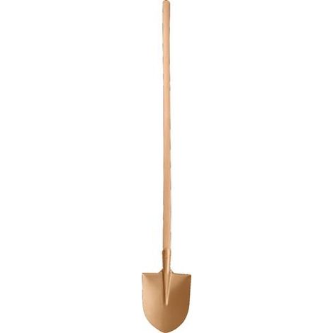 Frankfurter Schaufel 240x300mm m.ger.Stiel funkenfrei ENDRES TOOLS (1/2)