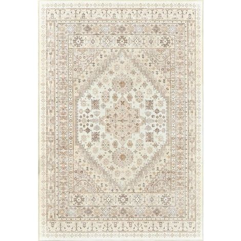 Tapis de salon 4060cm beige imitation cachemire lavé tapis de sol lavable tapis rétro grande surface tapis anti-salissure décoration de la maison (1/5)