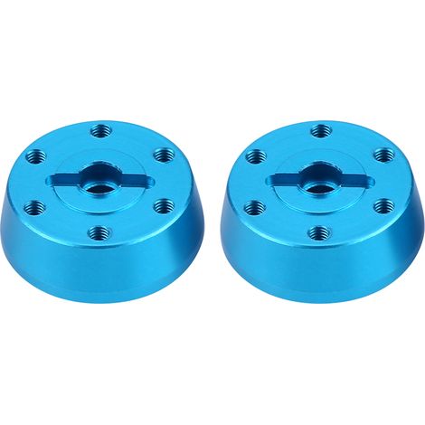 Adaptateur de moyeu hexagonal de roue avant en alliage d'aluminium pour voiture RC Axial Rock Racer 90026 (bleu) (1/5)