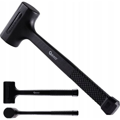 Martello in gomma anti-rinculo GEKO da 640 g e 45 mm per officine edili