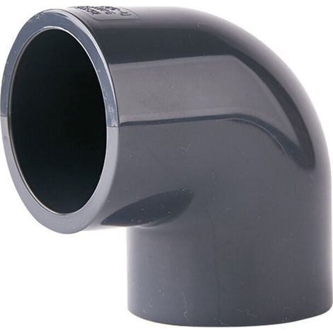 Raccord coudé à 90° en PVC, 40 mm, pression PN16, DN32 (2 pièces) - Crezuo (1/4)