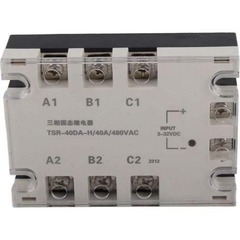 Relais à semi-conducteurs CA à commande CC monophasé TSR‑40DA H (1/5)