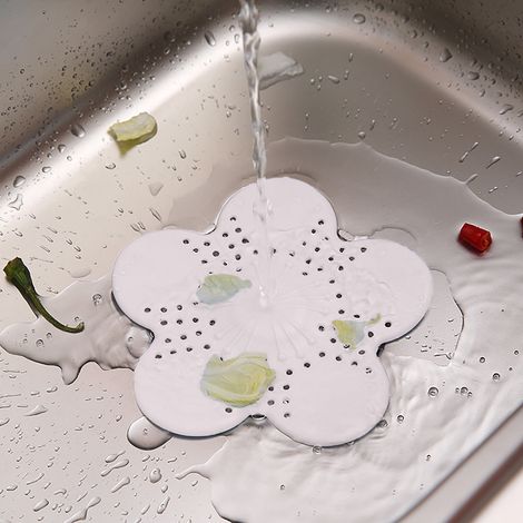 Filtre évacuation - Bouchon baignoire - En silicone - Diamètre 15 cm - Pour salle de bain - 1 pièce (1/5)