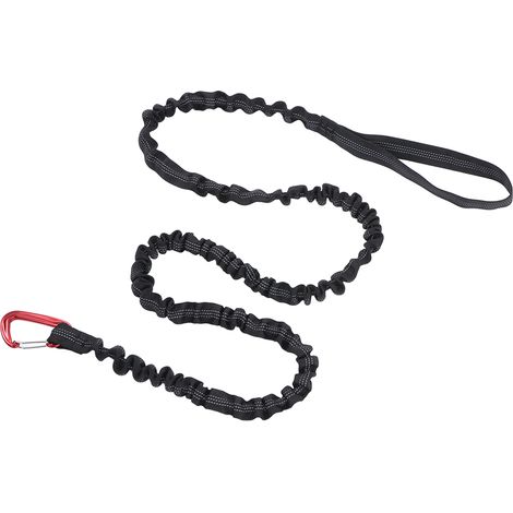 Barre de remorquage pour vélo, simple, légère, élastique et flexible, conception pratique et facile à utiliser, corde de traction pour vélo d'enfant, noir (1/5)