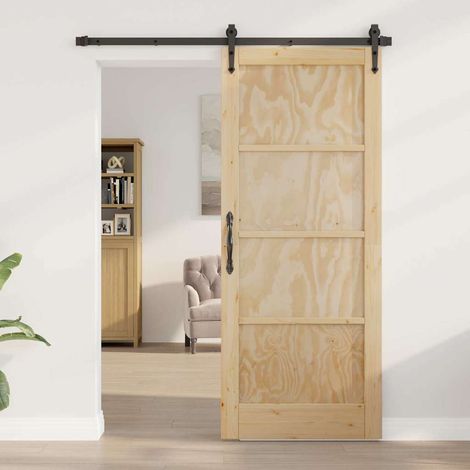 Puerta Interior ORKDAL Marrón 83 x 202 cm Madera contrachapada vidaXL