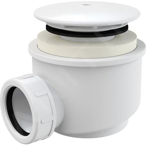 Alcadrain A47B-60 Siphon pour receveurs de douche, blanc brillant Ø 60 (1/2)