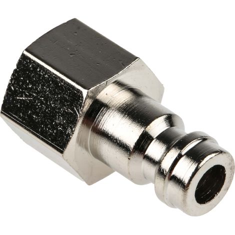 Raccord rapide pneumatique RS PRO, Filetage vers Femelle G 1/8 Femelle 1/8pouces Camozzi, Legris, Rectus 21, Rectus 90 ( Prix pour Paquet de 5 ) (1/3)