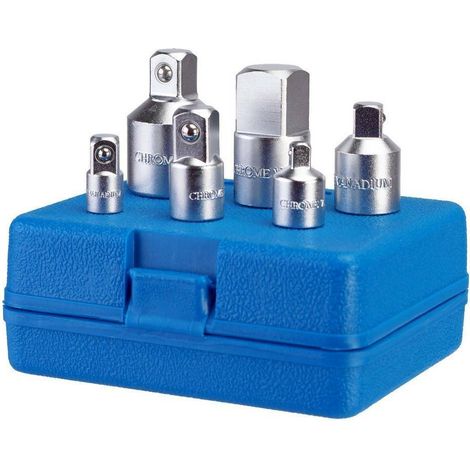 juego 6 adaptadores para llaves de carraca y dinamometricas de 1/4 a 3/4
