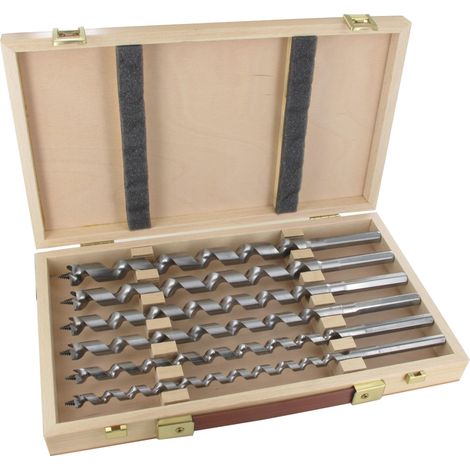 Famag Schlangenbohrer Lewis 6 teilig im Holzkasten 10,12,14,16,18,20 mm 1414.300