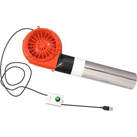 Ventilateur de barbecue portable, souffleur d'air portatif à piles, outil de cuisson pour barbecue en plein air, camping et pique-nique-AquaForge (1/5)