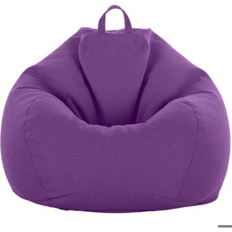 Sac De Canapé Lazy - Tissu Coton Lin - 90 X 110 Cm - Pour Salon Chambre Dortoir - 1 Pièce (1/5)