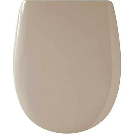 Olfa – Abattant WC beige bahamas – Déclipsable – Compatible cuvettes NF – Option descente assistée pour confort d'utilisation (1/3)
