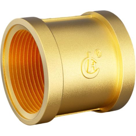 Réducteurs 1/4 à 3/8 Pouce en Laiton, Rallonge de Réduction avec Hexagone, Filetage Extérieur x Intérieur, pour la Conversion Tuyauterie(Lot 4) Double Manchon Ig 1" (1/5)