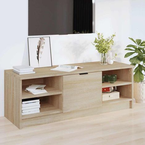 vidaXL TV Cabinet Sonoma Oak 102x35,5x36,5 cm Engineered Wood (1/5)