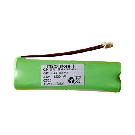 GP Batteria Ni-Mh 4,8V 1,25Ah compatibile BTICINO per Lampade d'emergenza
