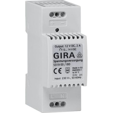 Gira Spannungsvers. DC 12 V 2 A REG Elektronik [531900], 5319 00 (1/5)